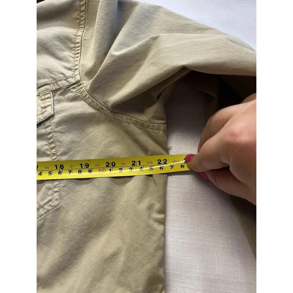 Apt. 9 Womens XL Khaki Utility Coat Field Jacket Spring Classic Casual Cargo Tan - Picture 11 of 15
